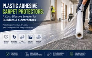Plastic Adhesive Carpet Protectors: A Cost-Effective Solution for Builders & Contractors