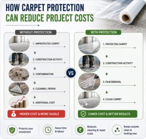 How Carpet Protection Can Reduce Project Costs