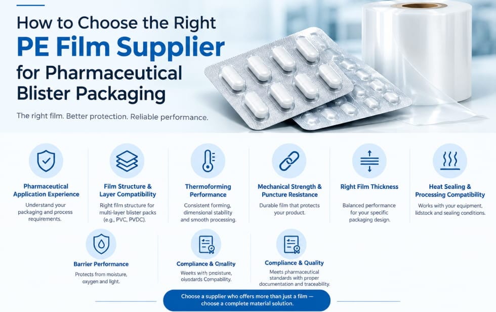 How to Choose the Right PE Film Supplier for Pharmaceutical Blister Packaging