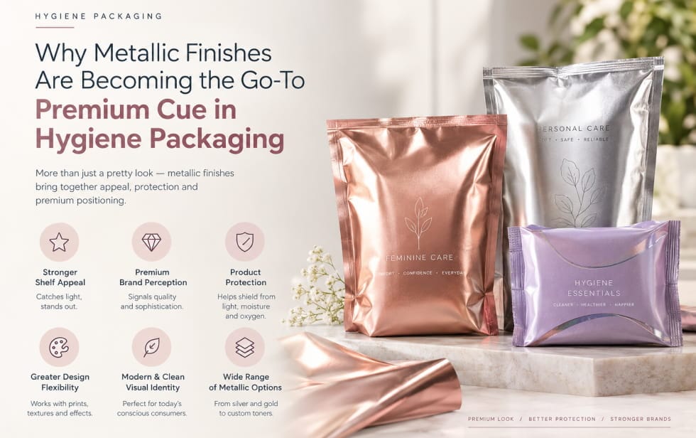 Why Metallic Finishes Are Becoming the Go-To Premium Cue in Hygiene Packaging