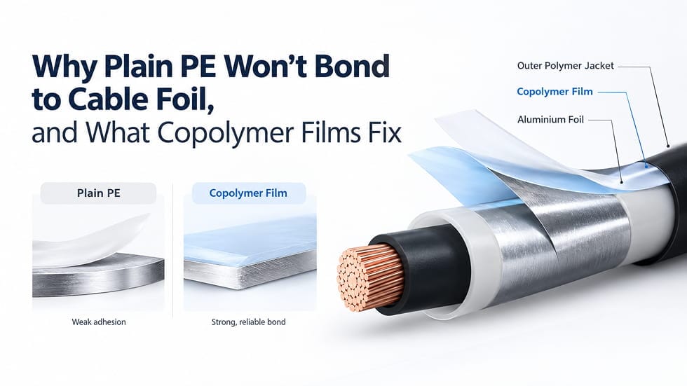 Why Plain PE Won’t Bond to Cable Foil, and What Copolymer Films Fix